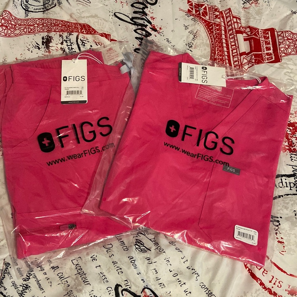 COPY - LIMITED EDITION Hot Pink FIGS Scrubs Set